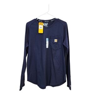 Carhartt Women's Force Relaxed Fit Midweight Long- Sleeve Pocket T-Shirt -M